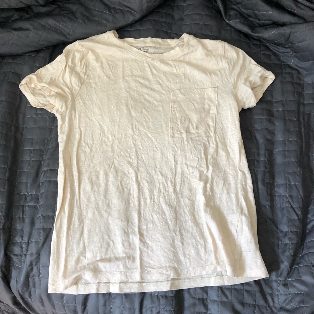 J. Crew linen pocket tee